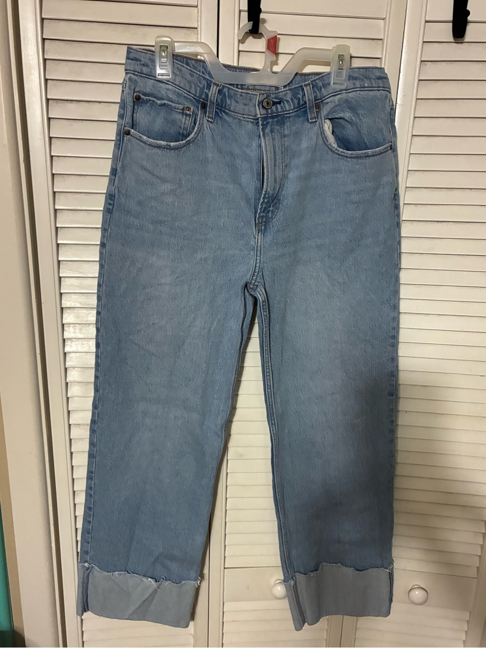 Abercrombie & Fitch Light Blue Straight-Leg Jeans